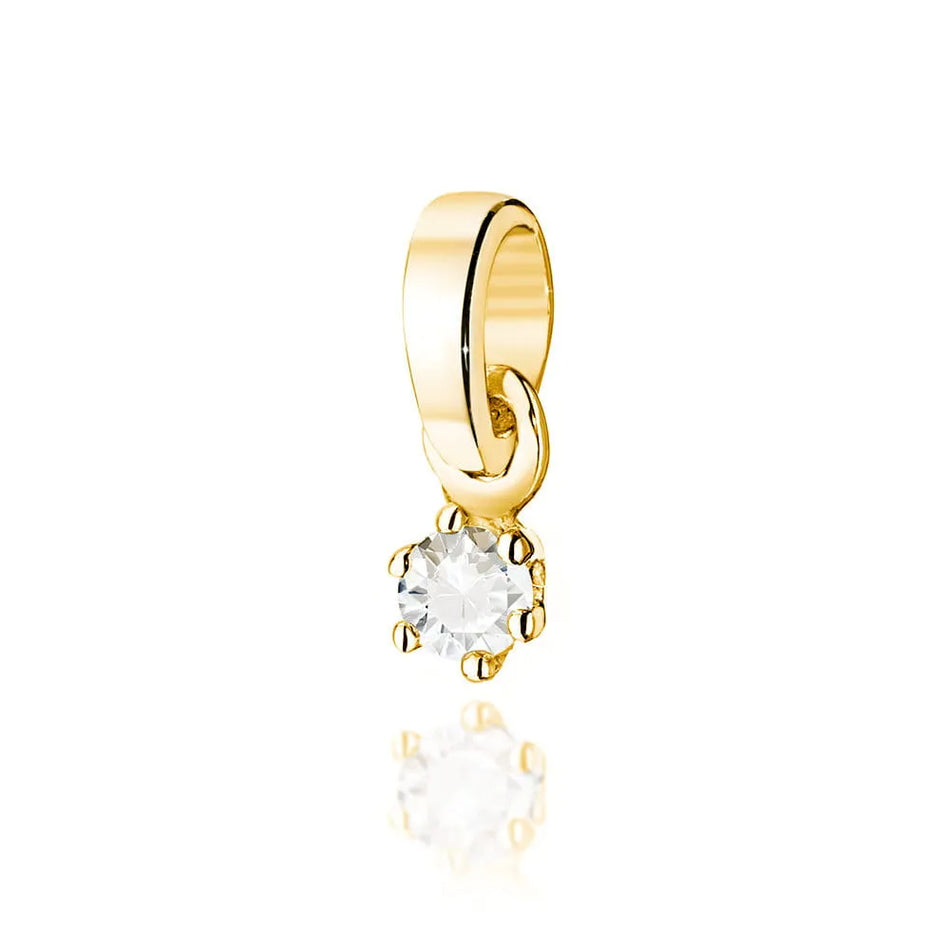 Gold Pendant with 0.04ct Diamond