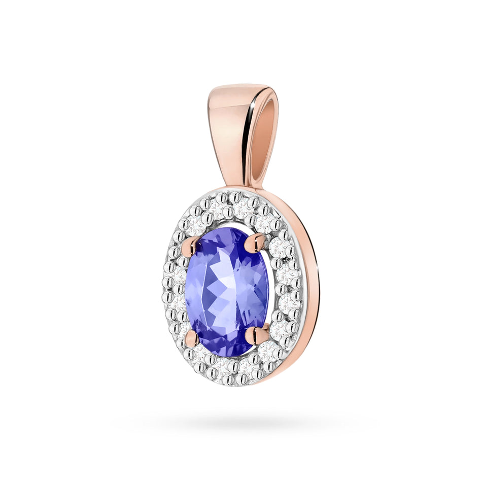 Zlatý přívěsek s 0,40ct tanzanitem a 0,08ct diamanty