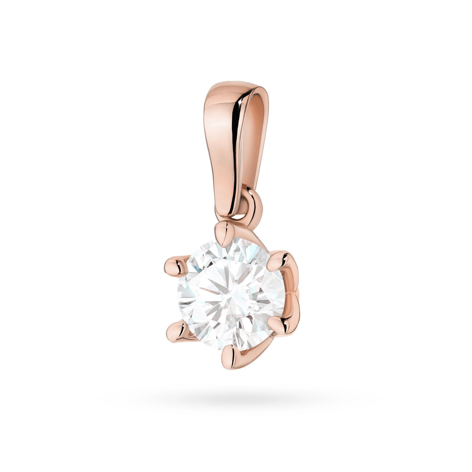 Zlatý prívesok s 1.00ct laboratórnym diamantom