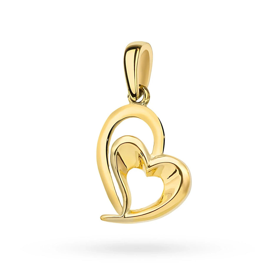 Gold Pendant Hearts