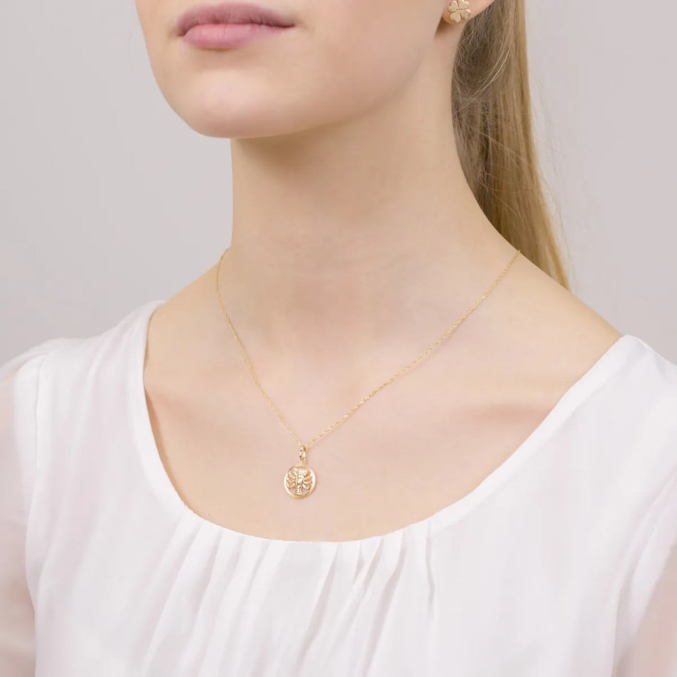 Gold Anhänger Sternzeichen Krebs