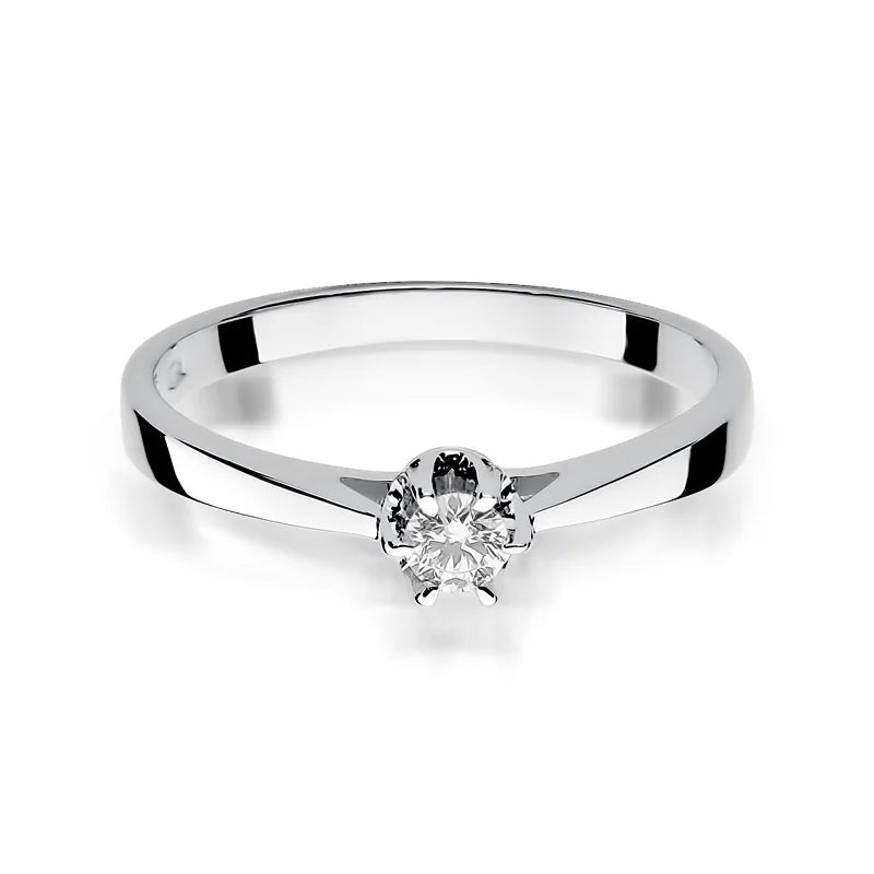 Goldring mit 0,12 ct Diamant